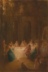 Das Abendessen am Brunnen